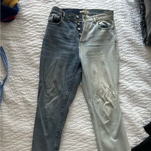 Pacsun light and medium wash high rise jeans
